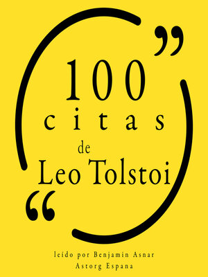 cover image of 100 citas de Leo Tolstoi